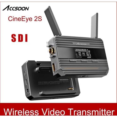 ACCSOON CineEye 2S SDI HDMI-compatible Wireless Video Transmitter 1080P 500ft Audio Transmission For iPad Phone Camera Monitor