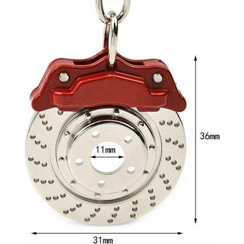 3D Zinc Alloy Key Chain Part Metal Brake Disc Model Creative Car Auto Keychain Keyfob Keyring Gift European Style Keyring