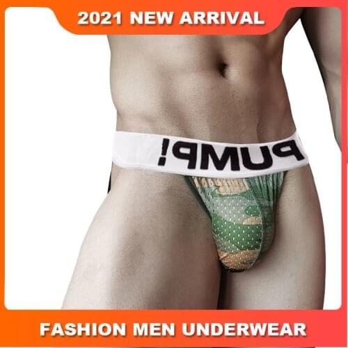 Quick Dry Cotton Gay Men Sexy Underwear Thong Men Jockstrap Hot Sale Mens Thongs And G Strings Mens lingerie Cueca