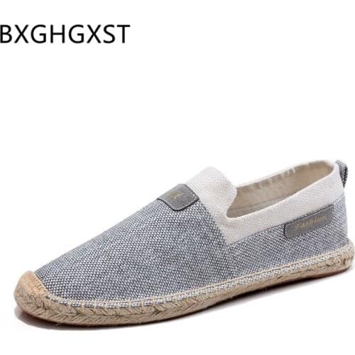 Espadrilles Men Canvas Shoes Loafers Men Brand Black Shoes Fashion Designer Shoes Men 2020 Zapatos Casuales De Los Hombres Buty