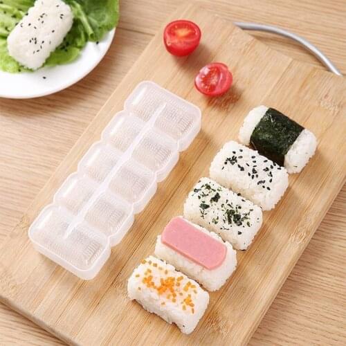 DIY Sushi Mold Onigiri 5 Rolls Food Grade Sushi Nigiri Maker Rice Ball Food Press Form Rice Ball Bento Press Maker Mold DIY Tool