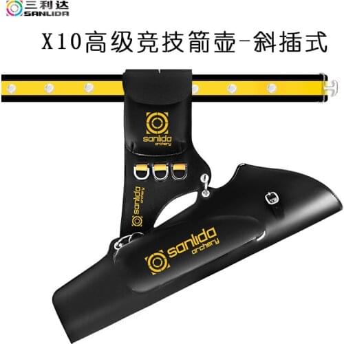 Sanlida X10 Leather Quiver Arrow Bag /Release Bag for Recurve/Compound Bow Archery Hunting Shooting