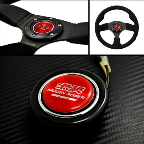 Red Emblem Steering Wheel Horns Button for Honda