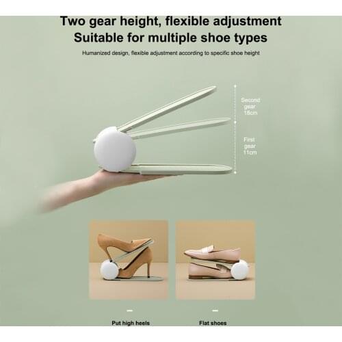 Creative Bird Double-layer Shoe Bracket Home Shoe Storage Rack Non-slip Beautiful and Adjustable Height Double-layer Storage