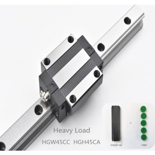 Linear guide rail heavy load carriage HGH45CA HGW45CA 45HA L= 1000 2000 2500 3000 3500 4000mm for cnc stage customized machine