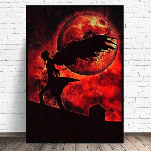 Loki Ragnarok Red moon Anime Art Print Poster Picture Wall Modern Minimalist Bedroom Living Room Decoration