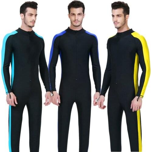 Long Sleeves Rash Guards Adults Men Swimsuits Bodysuits One Pieces Man Swimwears Surfing Sailing Equipment 2020 EO