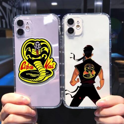 Cobra kai snake 2 Phone Case Transparent soft For iphone 5 5s 5c se 6 6s 7 8 11 12 plus mini x xs xr pro max