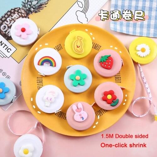 150cm/60"cute Rulers Children Height Tape Measure Centimeter Meter Sewing Measuring Tape Metric Scale Ruler Kawaii Stationery