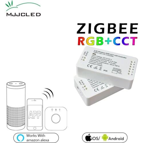 ZIGBEE LED Controller RGB CCT WW CW Zigbee Controller LED DC 12V 24V LED Strip Controller ZLL App Controller RGBW RGB