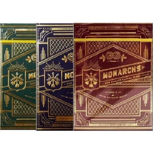 Theory11 Monarchs Playing Cards Blue/Red/Green Bicycle Monarch Deck USPCC Collectible Poker Magic Card Games Magic Tricks Props