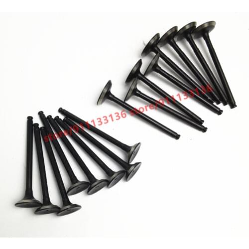 16PCS/SET Engine Intake Valve & Exhaust Valve For Chery QQ S11 A1 Kimo Face A113 S12 QQ6 Jaggi M1 472-1007011/472-1007012