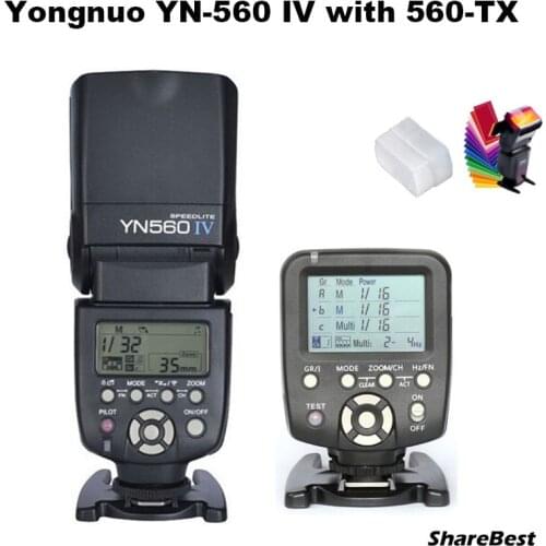 YongNuo YN-560 IV Flash Speedlite with YN560-TX Wirelss Transmitter for Nikon D90 D800 D810 D700 D610 D7000 D7100 D5200 Camera