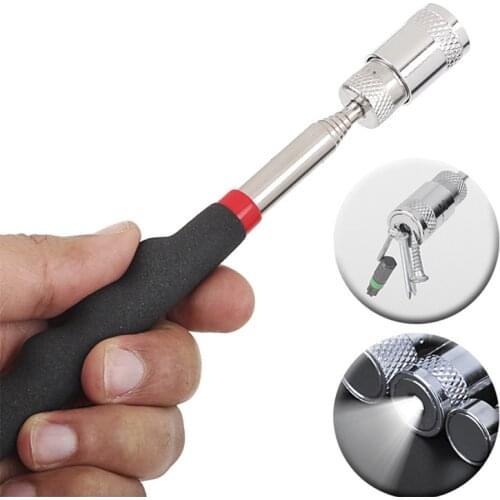 Extendable Pickup Rod Long Reach Pen Handy Tool 2LB/5 LB LED Telescopic Magnetic Pick-Up Tools Grip for Picking Up Nuts
