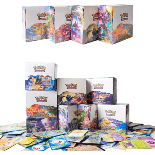 324Pcs/Box Pokemon Cards Sun & Moon Lost Thunder English Trading Card Game Evolutions Booster Box Collectible Kids Toys Gift