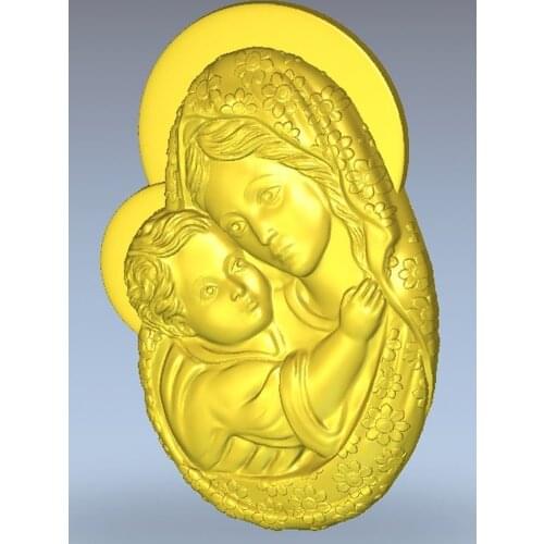 3d model relief for cnc in STL file format Maria