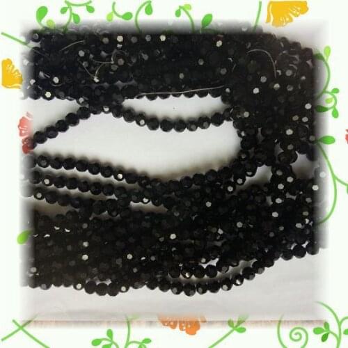 8mm Black Colour 32 faces faced ball beads door curtain decor crystal glass loose beads