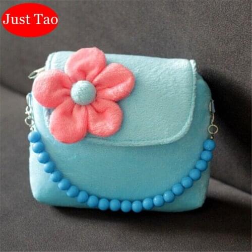 DHL Free Shipping Just Tao Childrens Princess style messenger bags Girls mini totes baby kids small wallets bead bags JTD076