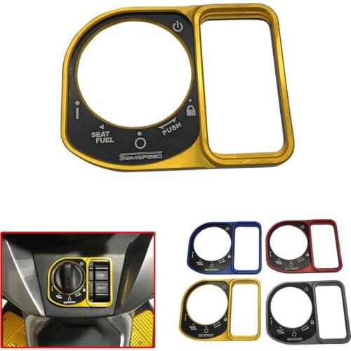 For Honda Forza 125 Forza 250 Forza 300 MF13 2017 2018 2019 2020 SEMSPEED CNC Motorcycle Electric Door Lock Key Decorative Cover