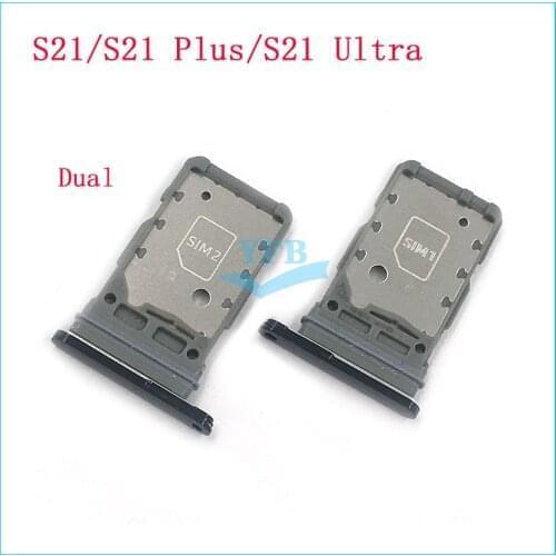 For Samsung Galaxy S21 Plus Ultra Sim Card Slot Tray Holder Sim Card Reader Socket