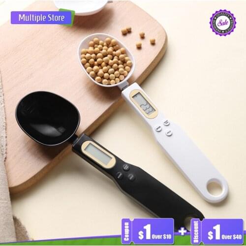 FGHGF 500g/0.1g Portable Kitchen Scale Measuring Spoon Electronic Weight Spoon Measurable Volume Digital Display Food Scale