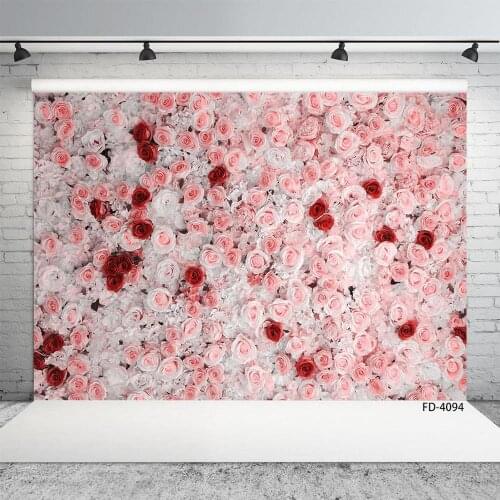 Love Baby Child Portrait Photography Pink Rose Flower Petal Board Texture Backdrop Photophone Photo Studio Vinyl Background Prop