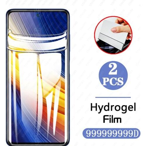 2Pcs Full POCO X3 Pro Protective Screen for Xiaomi Poco F3 X3 NFC Screen Protector on Pocophone X3pro X 3 Pro Hydrogel Film