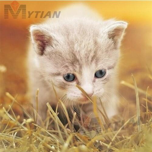 Full Drill Square&Round DIY 5D Diamond Mosaic Rhinestones Embroidery Cat Baby Diamond Painting Mosaic Home Decoration Wall Art