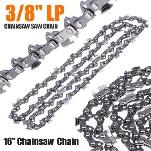 1Pcs 16" Chainsaw Saw Chain Blade 3/8"LP Blade Wood Cutting 56 Drive Links Replacment Parts Mower Chainsaw For Electric Saw