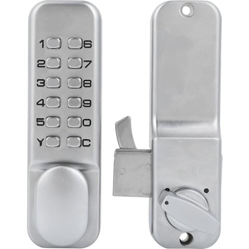 Mechanical Lock Combination Code Lock 1-11 Digital Door Lock Zinc Alloy Push Button Keyless Latch Manual Door Lock