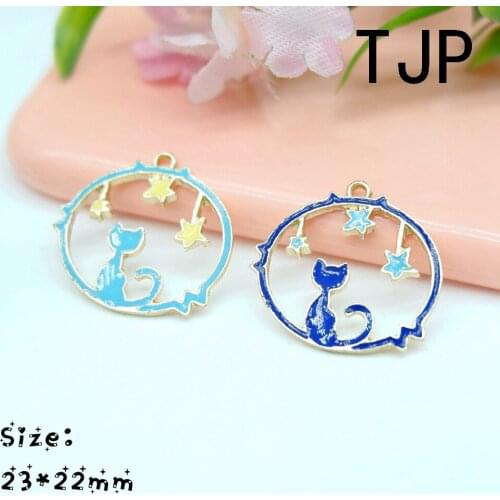 Kawaii cat Charms Pendants for DIY decoration bracelets necklace earring key chain Jewelry Making