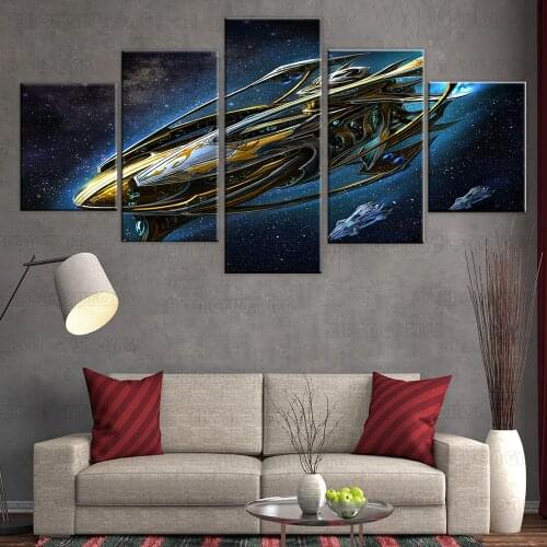 Home Decor Modular Canvas Picture 5 Piece StarCraft Game Painting Poster Wall For Home Art Canvas Painting frame