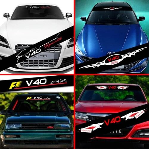 Car Sticker For Volvo V40 Decoration Decals Car Front Windshield Prevent Sunlight Reflection Styling Accessories