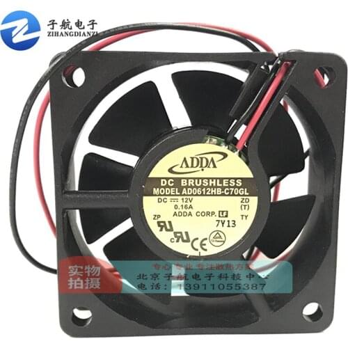 New original AD0612HB-C70GL 6cm 6020 12V 0.16A inverter dual ball power supply cooling fan