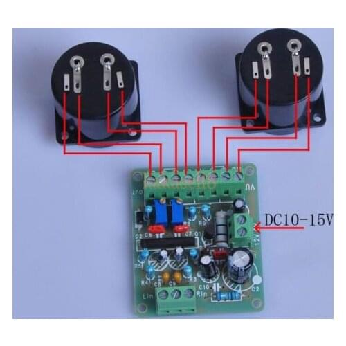 Panel VU Meter Warm Back Light Audio Level Amp with VU driver board