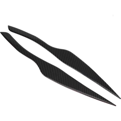 Pair Carbon Fiber Headlight Eyebrow Eyelid Cover for BMW 3 Series E90 E91 eco-friendly simple texture good toughness flexible
