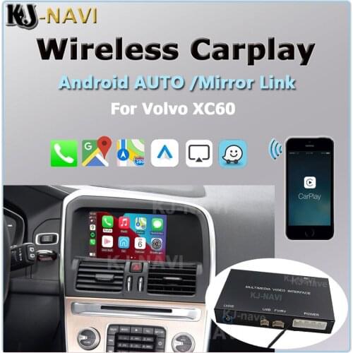 Mirror-Link Video Decoder Box Wireless Carplay Android AUTO Interface Maps For Volvo XC60 2015 2016 2017 2018 2019