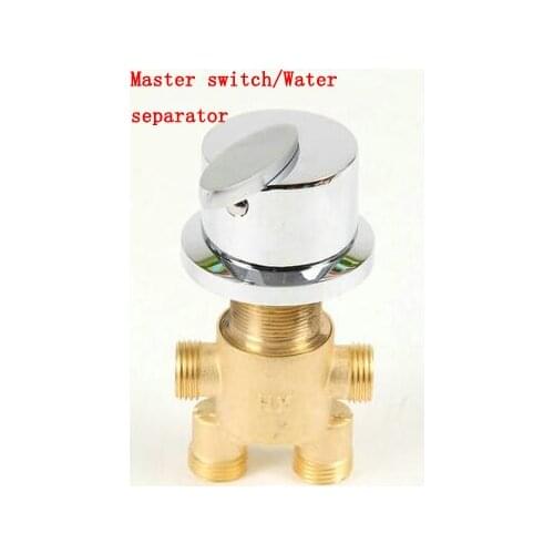 Vidric bathroom bathtub Hot&Cold water separator/master switch, 4 Types brass shower room mixing valve faucet accessories