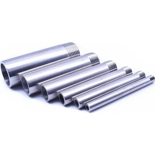 SS 304 Stainless Steel 100mm Length Water connection 1/4" 3/8" 1/2" 3/4" 1" 1-1/4" 1-1/2" Male Threaded Pipe Fittings