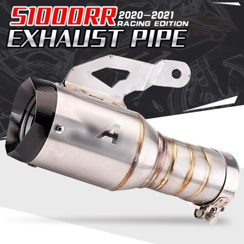 Motorcycle exhaust system, modified muffler, intermediate connection, s1000rr 2019, 2020, 2021 years