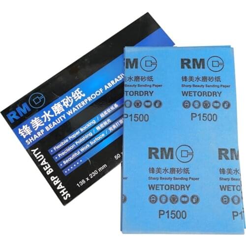 10pcs Beauty sandpaper 2000 mesh 401q touch up polishing water grinding dry grinding sandpaper 1500 car grinding