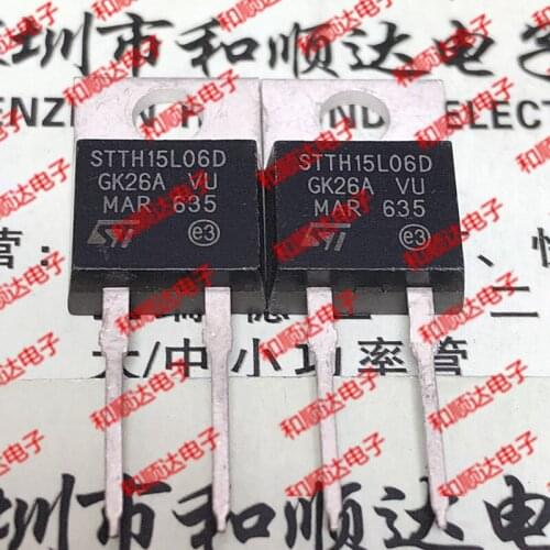 10pcs/lot STTH15L06D New stock TO-220-2 600V 30A