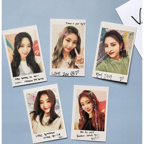 5pcs/set Kpop ITZY LOMO Cards for fans collection New arrivals K-pop ITZY Photo Cards