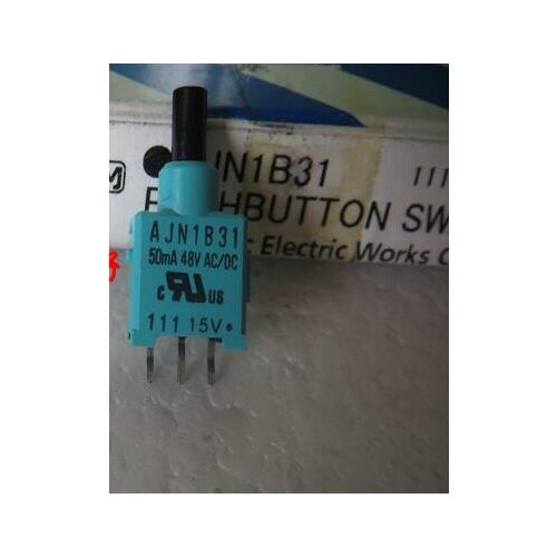 Free Shipping 2pcs/LOT Japanese toggle switch AJN1B31 single side 3 foot 50mA 48VAC/DC button switch Push button switch