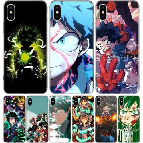 Boku no Hero Academia Phone Case for Apple iphone 11 12 Mini Pro XR X Xs Max 7 8 6 6s Plus 7G 6G 5G 5S 5 SE + Customize Cover Co