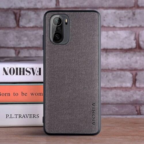 Ultra Thin Fabric Cloth Phone Case for Xiaomi POCO F3 POCOF3 Pocophone X3 NFC X3 Pro Anti-Sweat Back Cover Fitted Capa