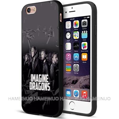 Black tpu case for iphone 5 5s SE 2020 6 6s 7 8 plus X 10 XR XS 11 pro MAX silicon cover imagine dragons night music