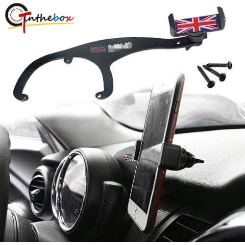 GTinthebox Smartphone Cell Phone Cup Mount Holder with Cradle Rotatable Clip For Mini Cooper R55 R56 For Mini Cooper F55 F56 F54