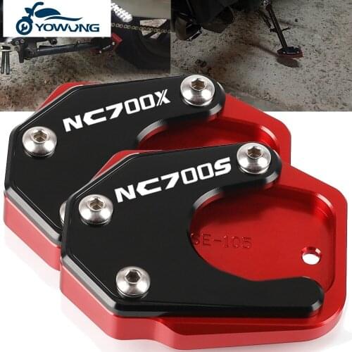 For Honda NC700S/X NC700 S NC700X 2012 2013 2014 2015 CNC Kickstand Foot Side Stand Extension Pad Support Plate Enlarge Stand
