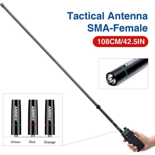 Brand New Colorful Foldable Tactical ABBREE AR-152C SMA-Female 144/430Mhz Antenna For Baofeng UV-5R UV-82 BF-888S Ham Radio